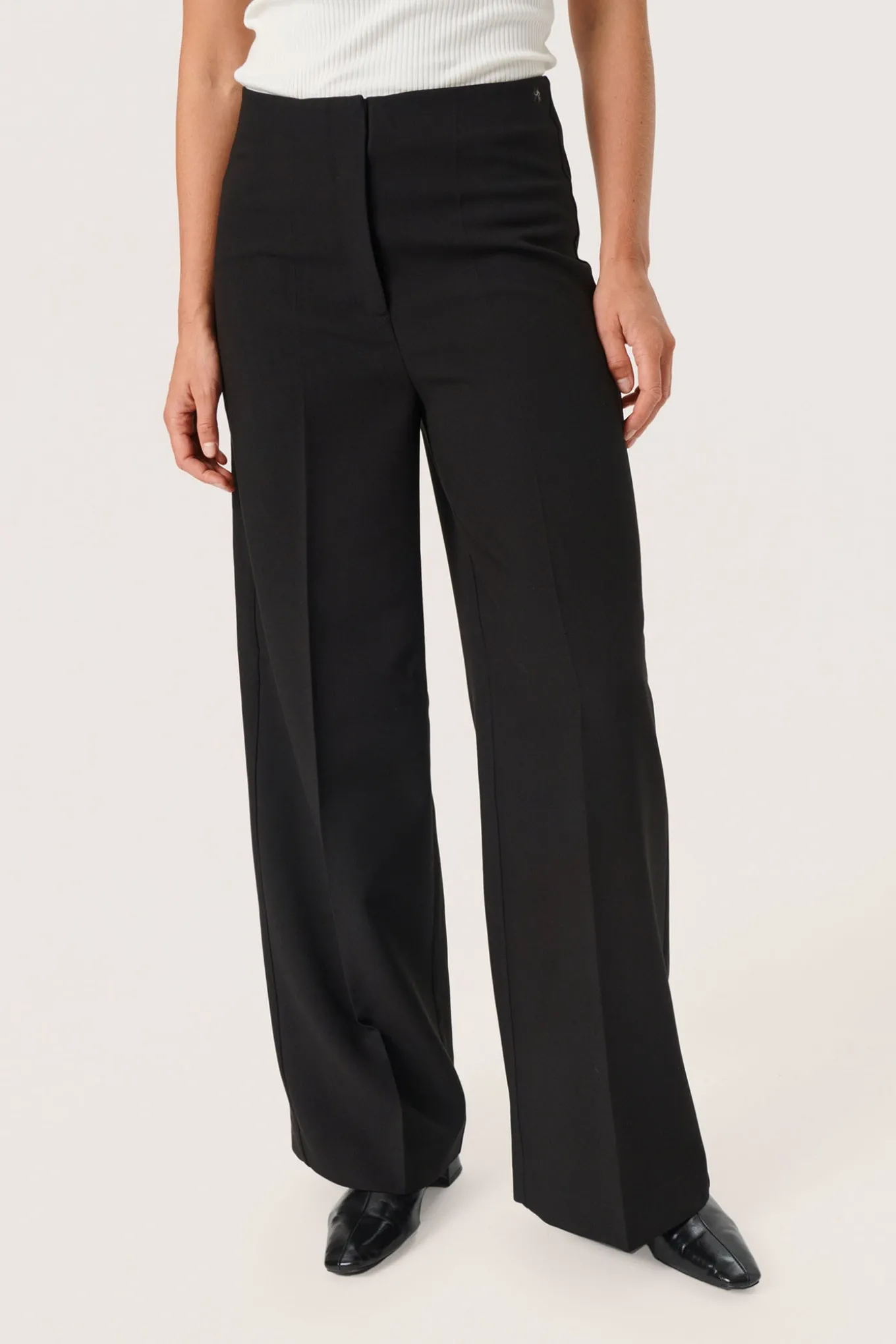 SLCorinne Wide Long Pants Black 30407228