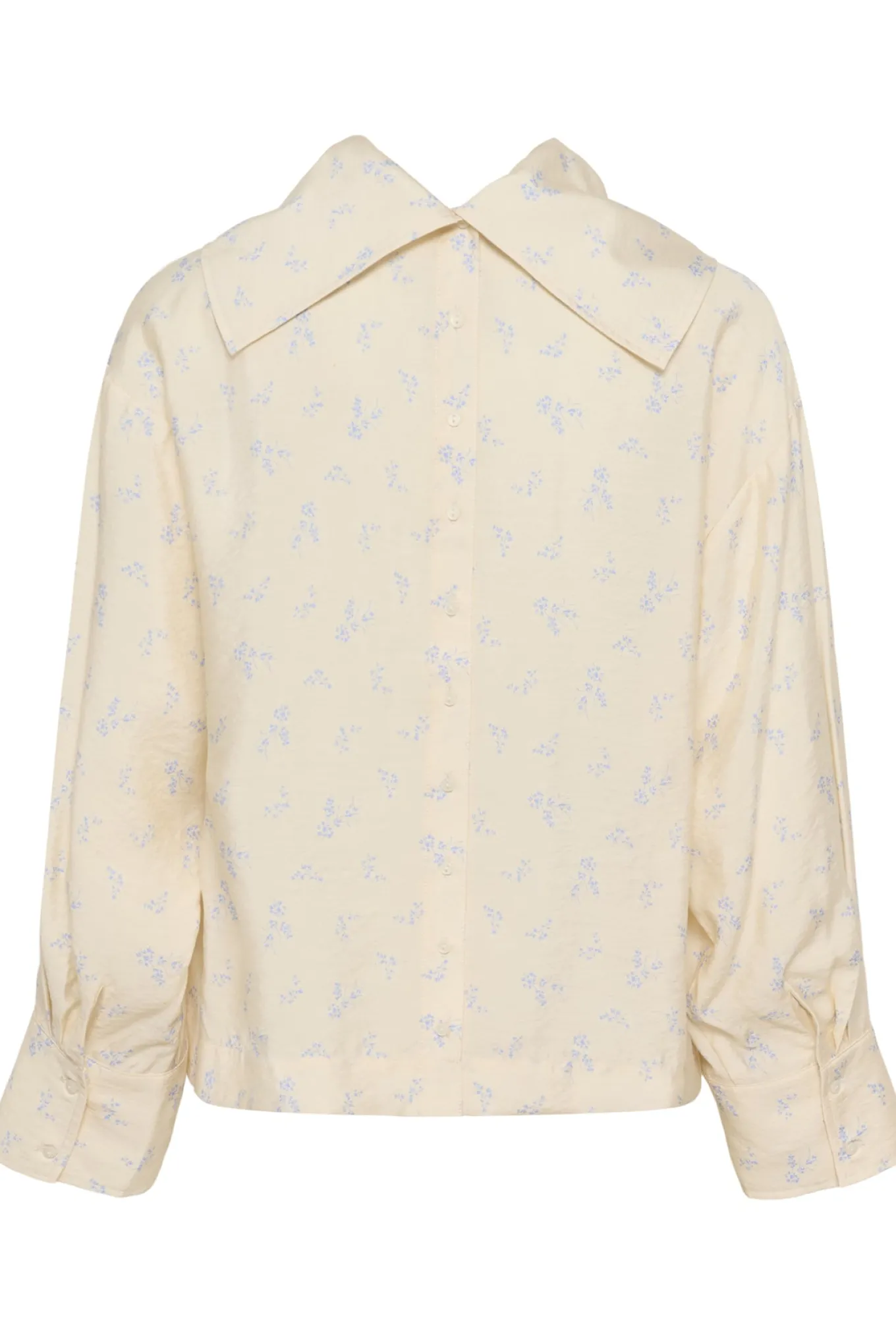 SLEneya Printed Funnel Blouse Parchment Ditsy Print 304532 30408896