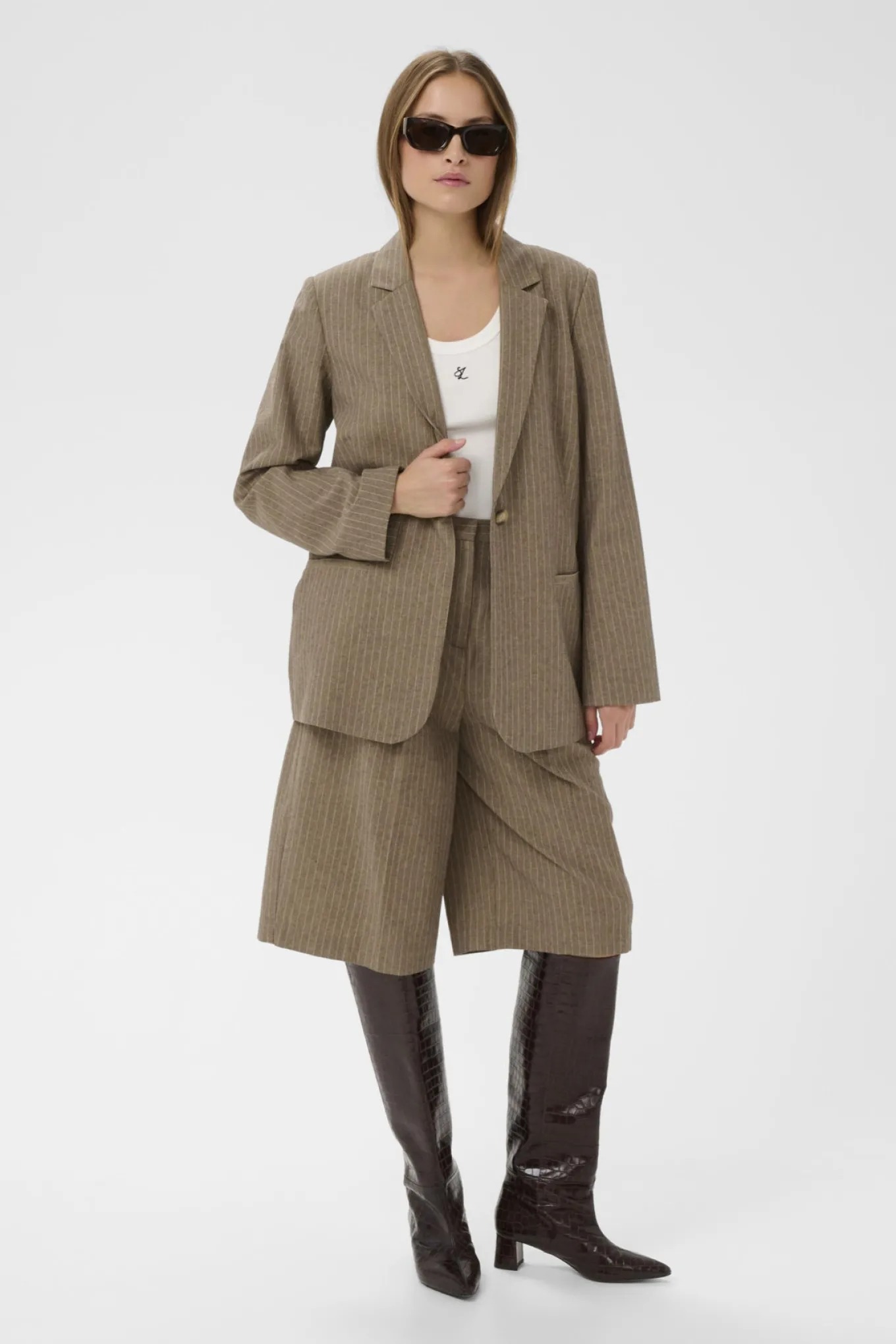 SLGinevra Blazer Cappucino Pin Stripe 304684 30408972