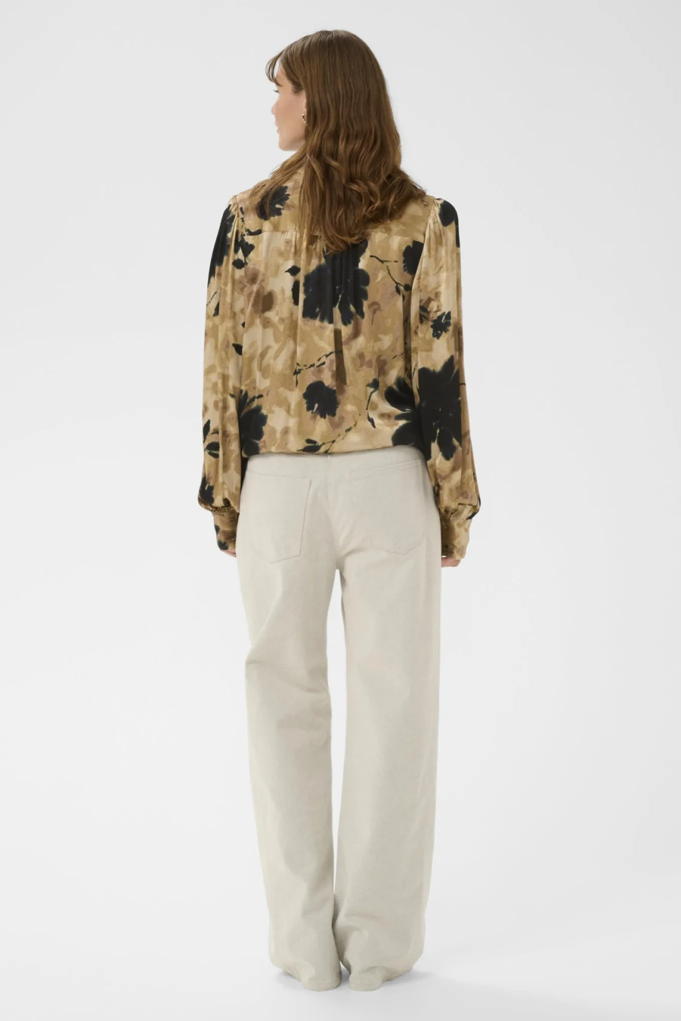 SLRiyan Paris Print Shirt Timberwolf Watercolor Print 30408945