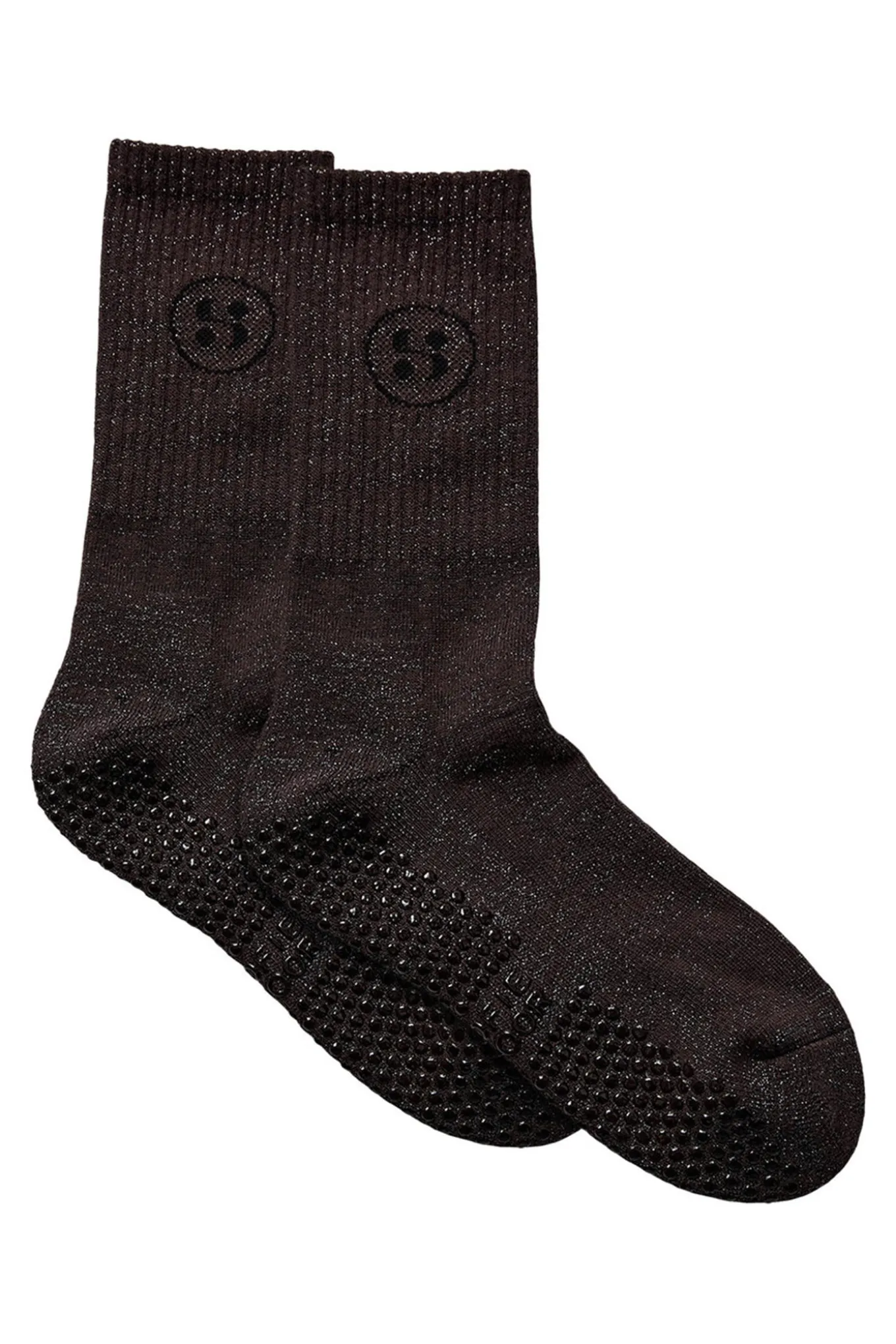 SOFSPO GLITTER SOCKS 7025 Dark brown SPO9024
