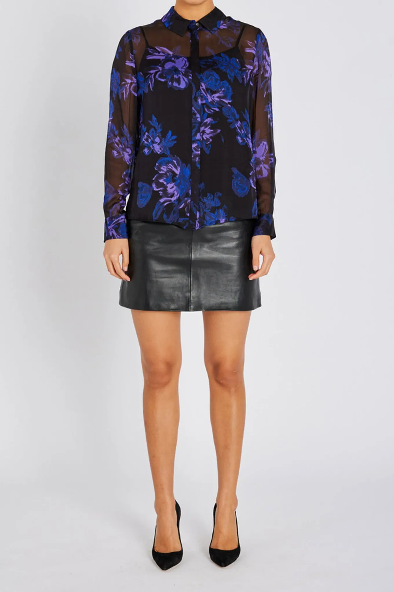 TrilobaBBCori Shirt Purple Flower BBW4759