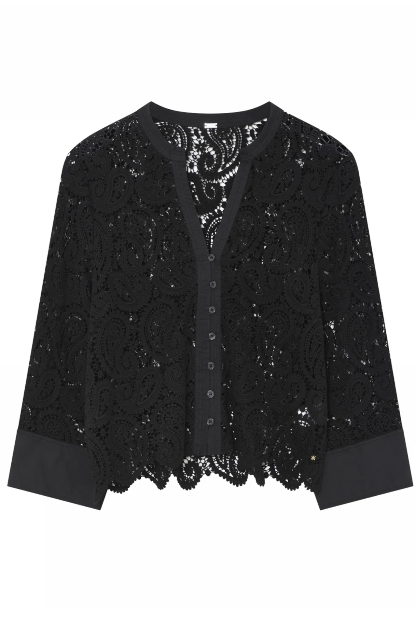 Vivian, lace shirt 1999Black 58629/8038