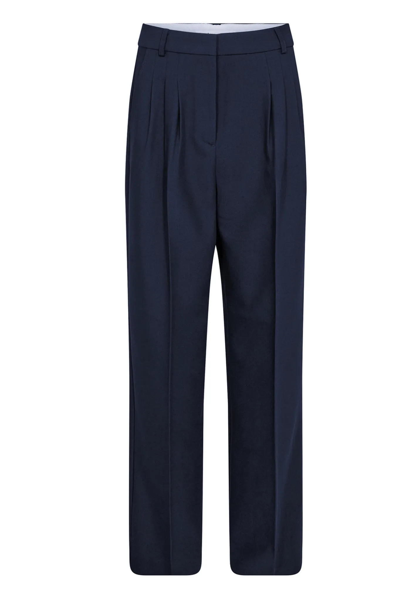 VolaCC Long Pleat Pant 120Navy 31148