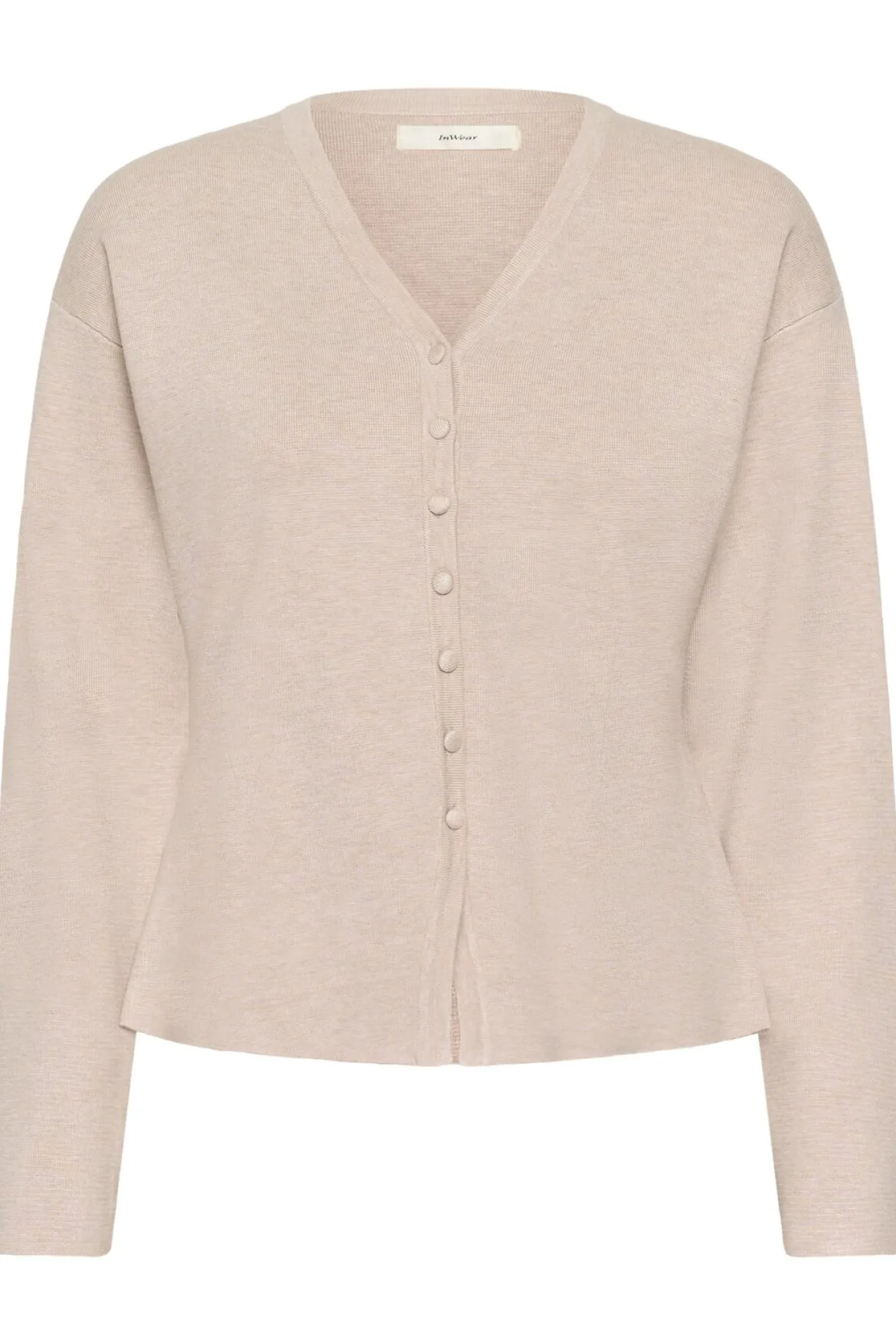 YenahIW Fitted Cardigan Haze Melange 1304031 30111125