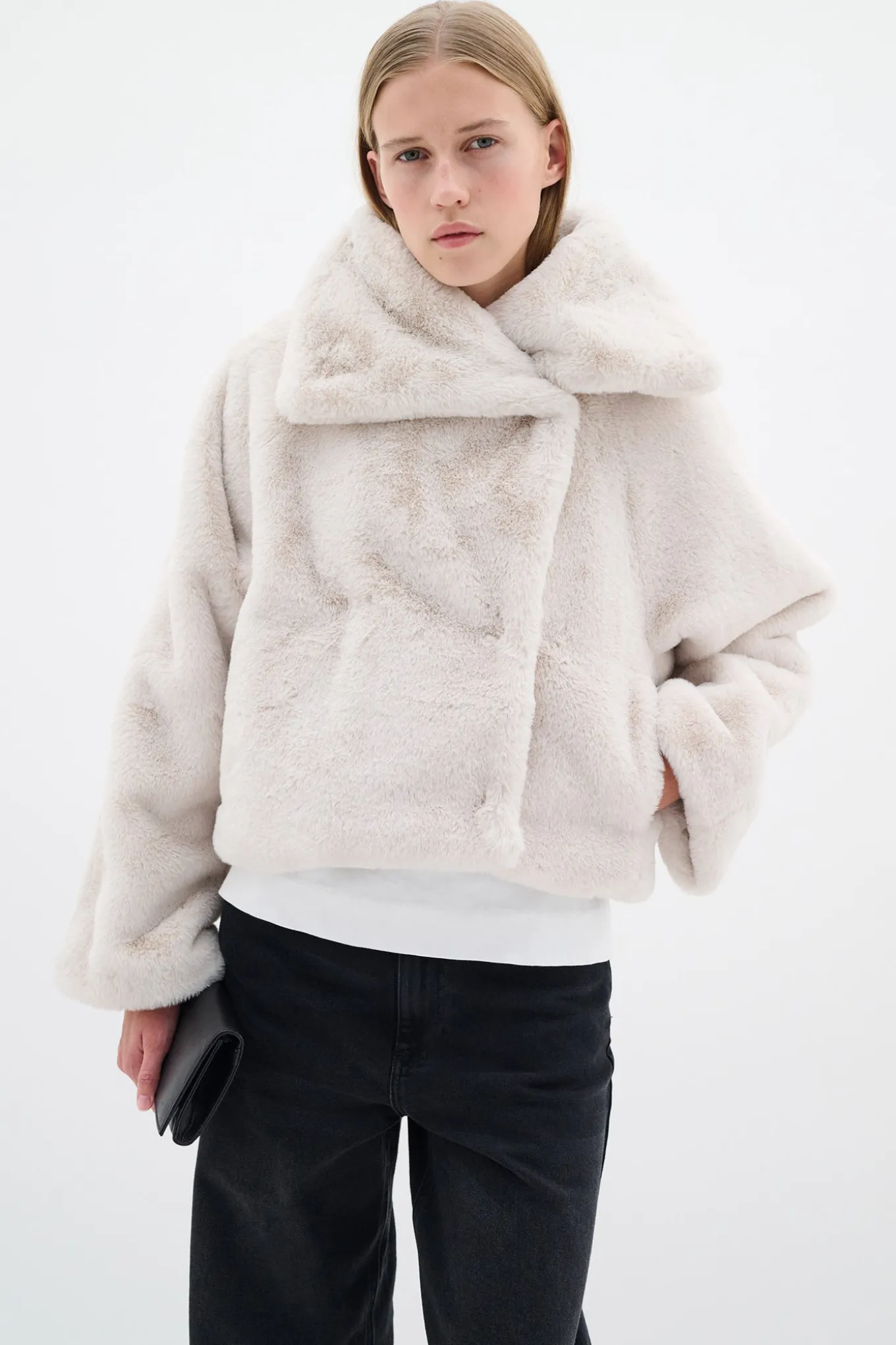 YonekoIW Short Coat Haze 30109835
