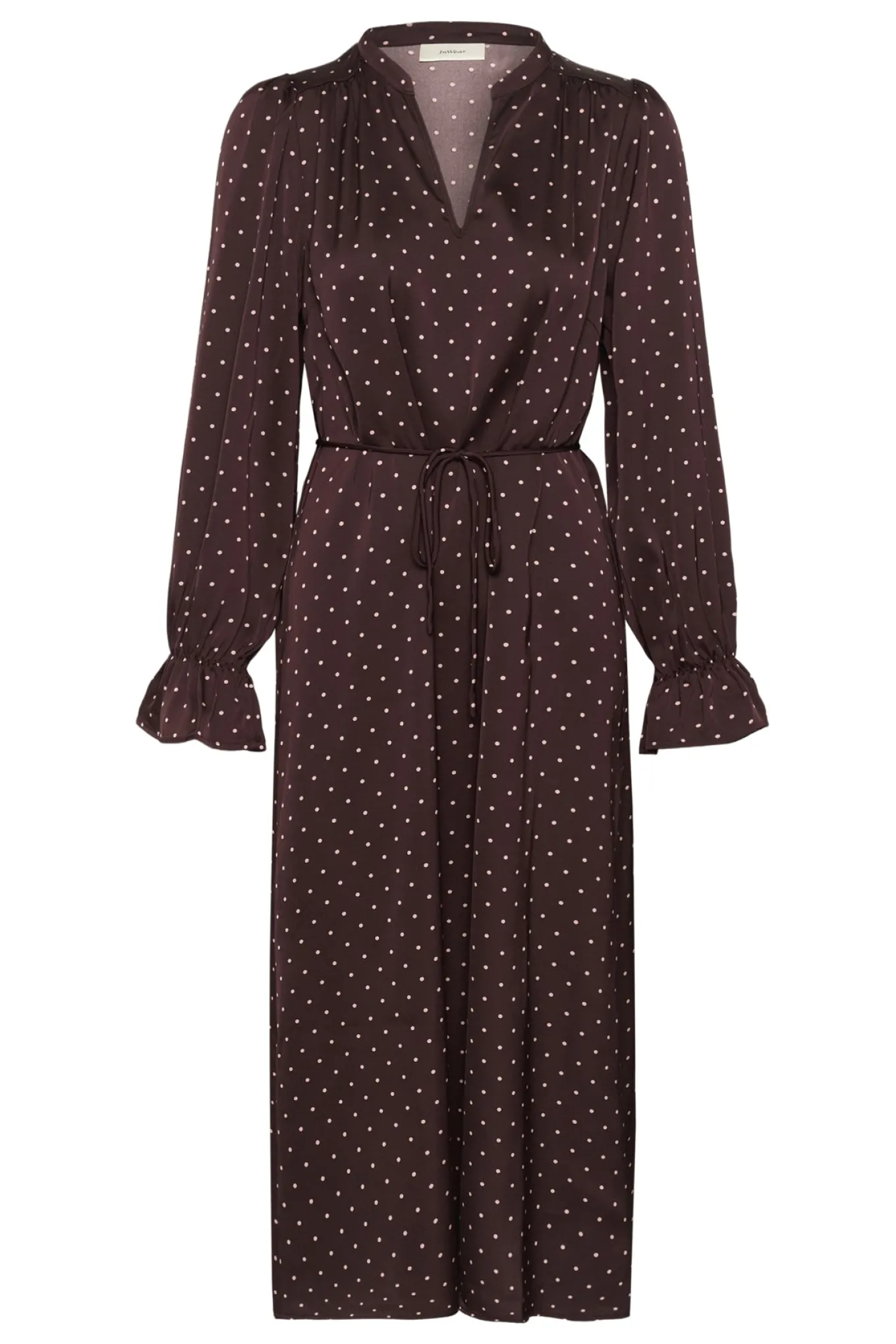 ZaniaIW Dress Brown Bordeaux Small Dot 305 30111248