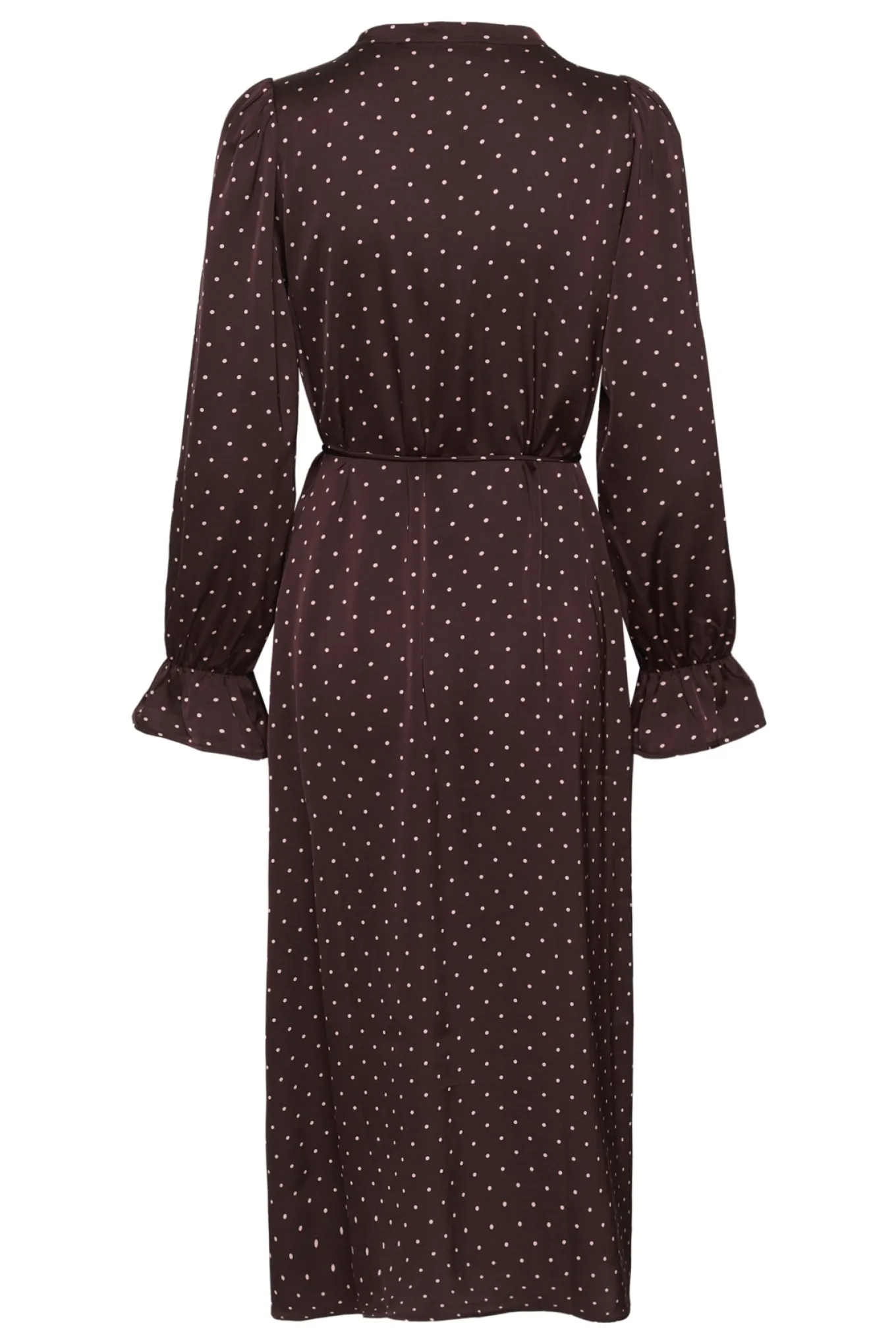 ZaniaIW Dress Brown Bordeaux Small Dot 305 30111248